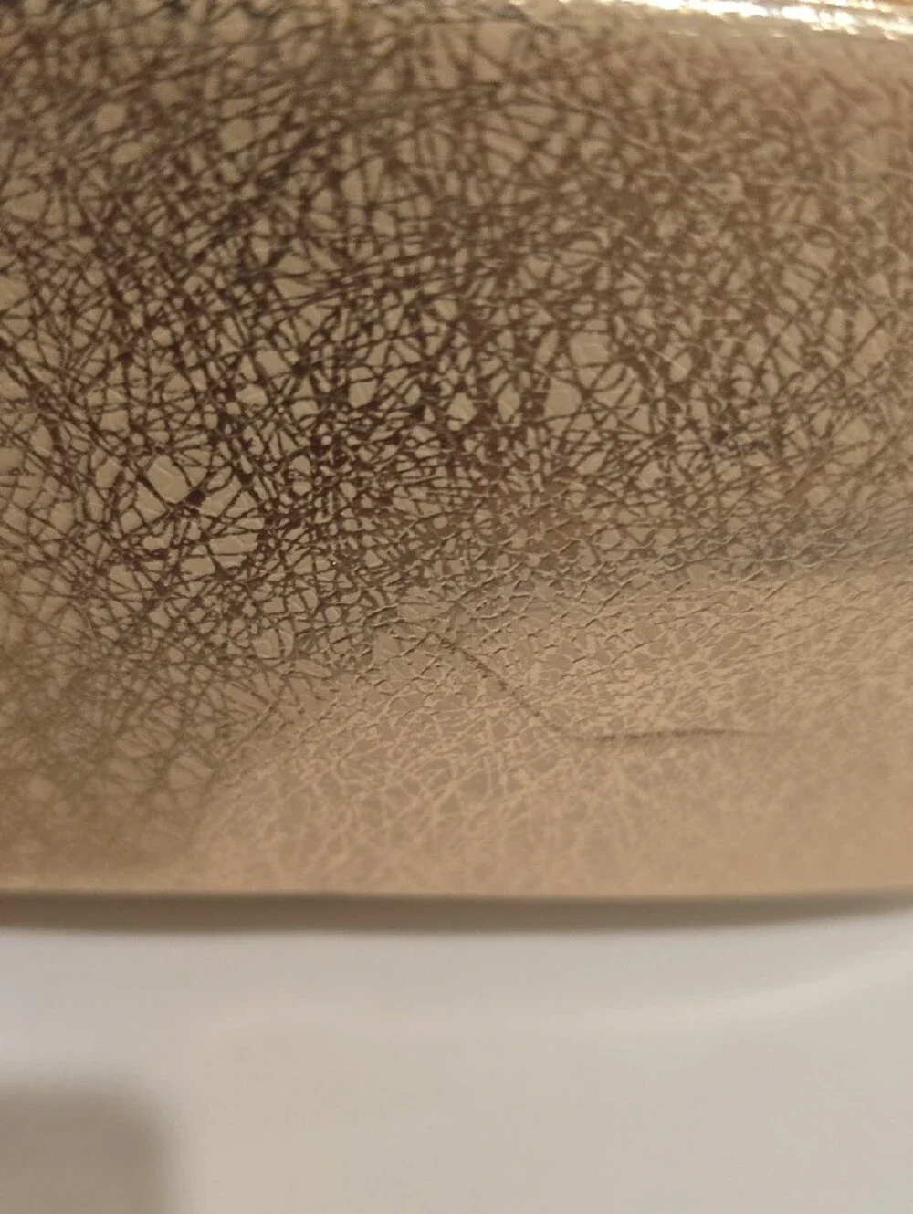 bareMinerals Metallic Beige Cosmetic Bag Shimmet